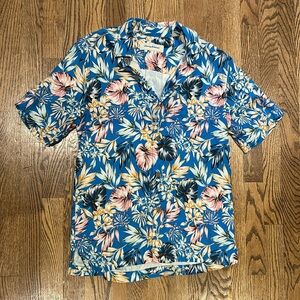 Men’s Tommy Bahama Silk Short Sleeve Button Down Shirt NWOT